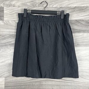 J Crew Skirt Womens‎ 8 Dark Gray Career Short Length Elastic Waist Staple Basic